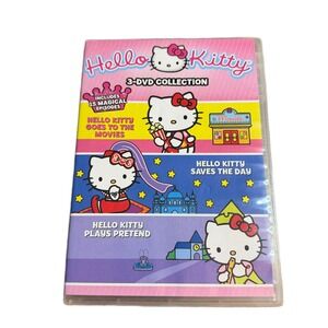 Hello Kitty 3-DVD Collection 15 Episodes Movies Saves the Day Plays Pretend MGM